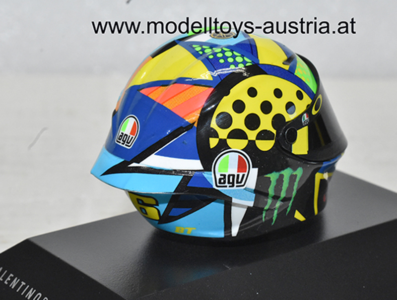 Helm AGV Valentino ROSSI 2020 Moto GP Winter TEST SEPANG 2020 1:8