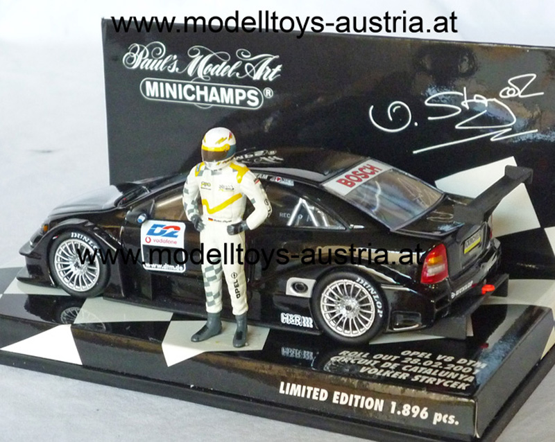 Opel V8 DTM 2001 Roll Out Circuit de Catalunya Volker STRYCEK 1:43