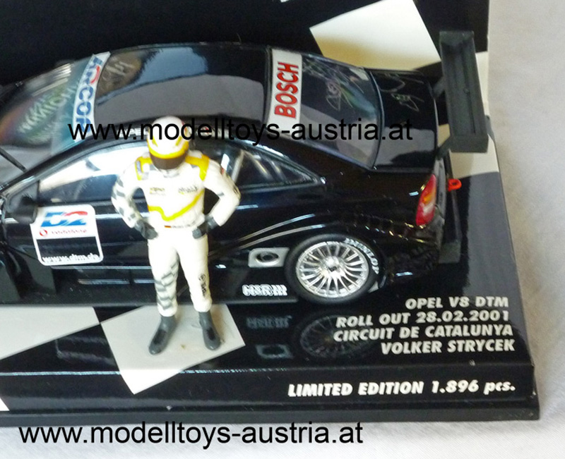 Opel V8 DTM 2001 Roll Out Circuit de Catalunya Volker STRYCEK 1:43