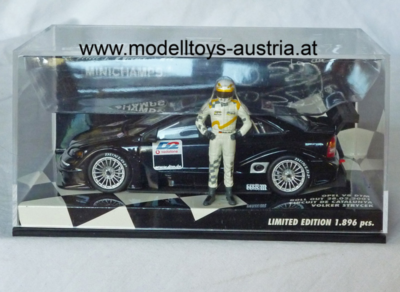 Opel V8 DTM 2001 Roll Out Circuit de Catalunya Volker STRYCEK 1:43