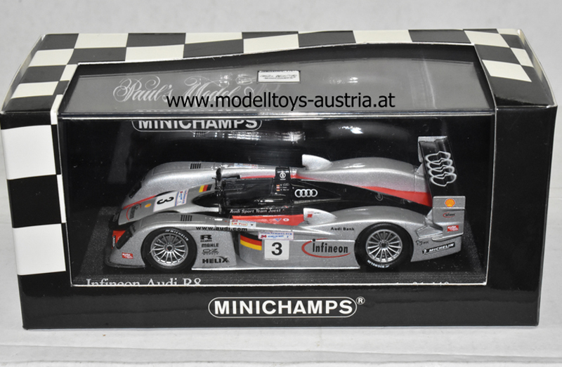 Audi R8 2002 Le Mans Philipp PETER / KRUMM / WERNER Team Audi Sport JOEST RACING 1:43