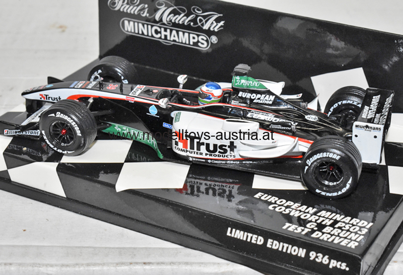 Minardi PS03 Cosworth 2003 Gianmaria BRUNI Test Fahrer 1:43