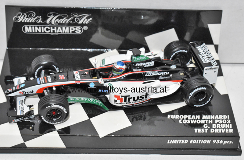 Minardi PS03 Cosworth 2003 Gianmaria BRUNI Test Fahrer 1:43