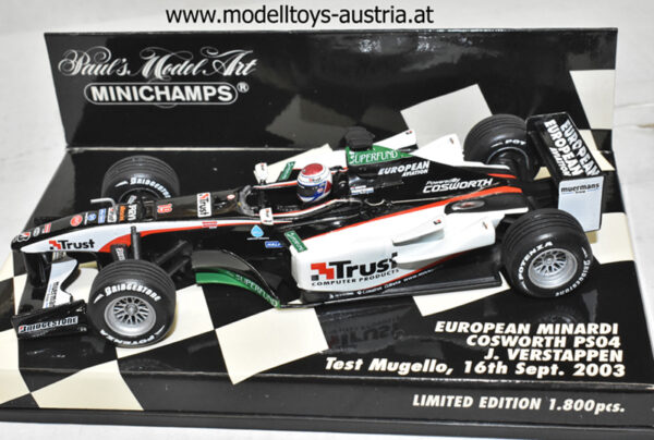 Minardi PS04 Ford 2003 Jos VERSTAPPEN Test Mugello 16. September 2003 1:43