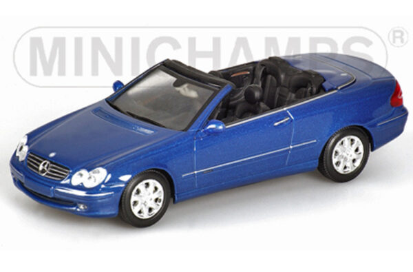 Mercedes Benz A209 Cabrio CLK Klasse 2003 blau metallik 1:43