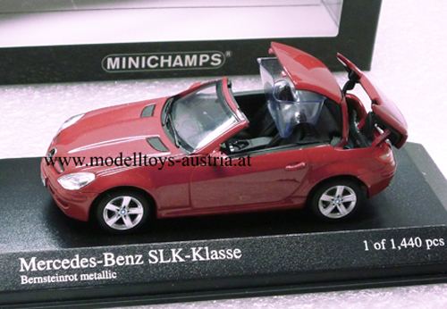 Mercedes Benz R171 SLK Cabrio mit Klappdach 2004 rot 1:43