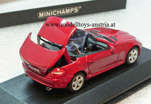 Mercedes Benz R171 SLK Cabrio mit Klappdach 2004 rot 1:43
