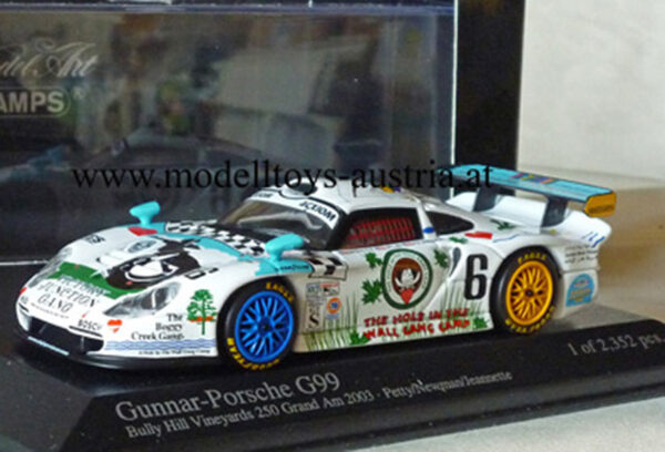 Porsche 911 GT1 Gunnar G99 2003 Bully Hill Vineyards Grand Am PETTY / NEWMAN / JEANETTE 1:43