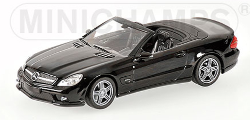 Mercedes Benz SL 63 R230 AMG Cabrio 2008 schwarz 1:43