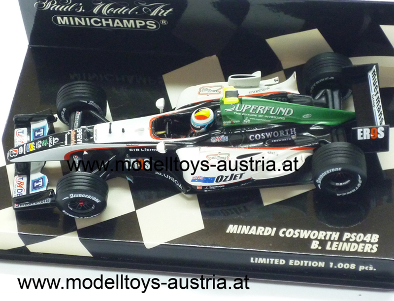 Minardi PS04B Cosworth 2004 Bas LEINDERS 1:43