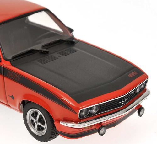 Opel Manta A GT/E 1974 rot / schwarz 1:43