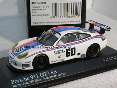 Porsche 911 GT3 RS Barber Park 250 2004 1:43
