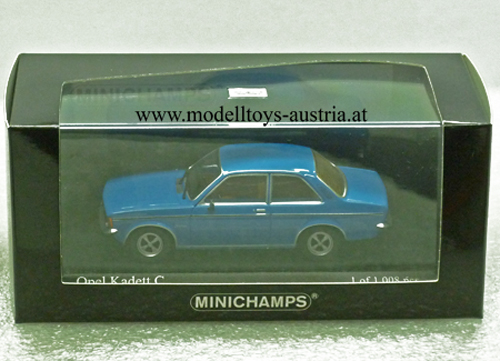 Opel Kadett C Limousine 2-türig 1978 blau 1:43