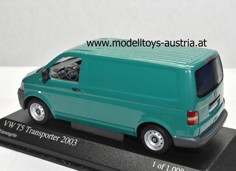 VW T5 Kasten Transporter 2003 grün 1:43
