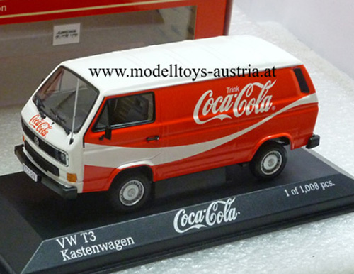 VW T3 Kastenwagen 1983 COCA COLA 1:43