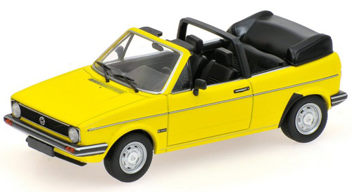 VW Golf I Golf 1 Cabrio Karmann 1980 gelb 1:43