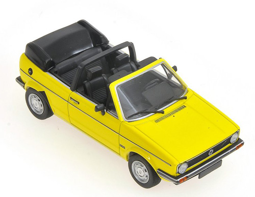 VW Golf I Golf 1 Cabrio Karmann 1980 gelb 1:43