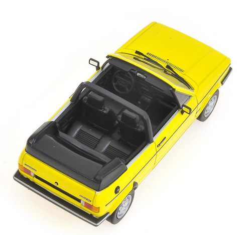 VW Golf I Golf 1 Cabrio Karmann 1980 gelb 1:43