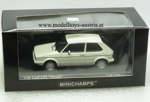VW Golf I Limousine 2-türig GTI PIRELLI 1983 weiss 1:43