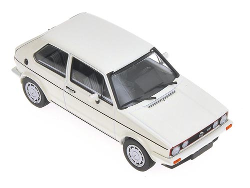 VW Golf I Limousine 2-türig GTI PIRELLI 1983 weiss 1:43