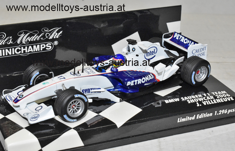 BMW Sauber F1 Team 2006 SHOWCAR Jacques VILLENEUVE 1:43
