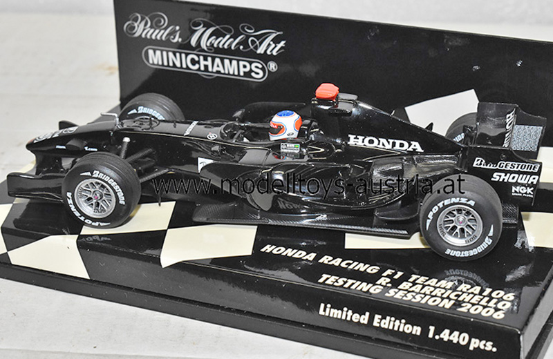 Honda RA106 Honda 2006 TESTING SESSION Rubens BARRICHELLO 1:43