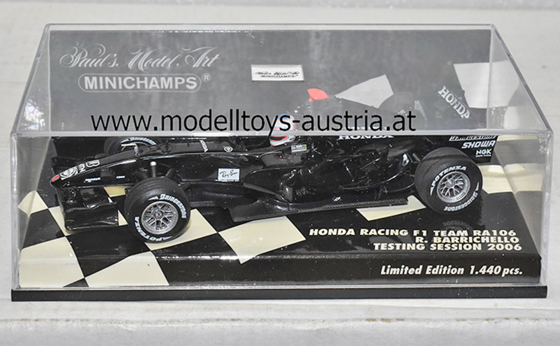 Honda RA106 Honda 2006 TESTING SESSION Rubens BARRICHELLO 1:43