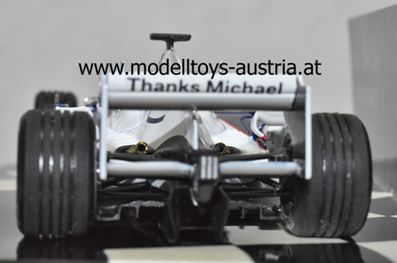 BMW Sauber F1 06 2006 Robert KUBICA Brasilien GP THANKS MICHAEL 1:43