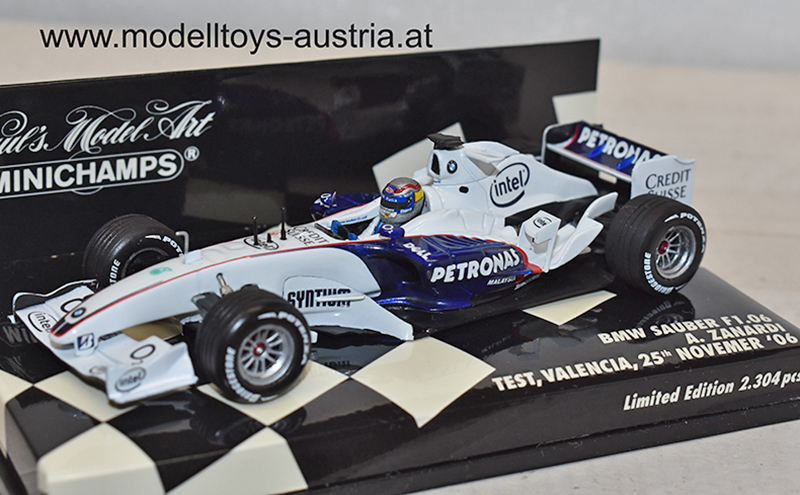 BMW Sauber F1 06 2006 TEST Valencia Alex ZANARDI 1:43