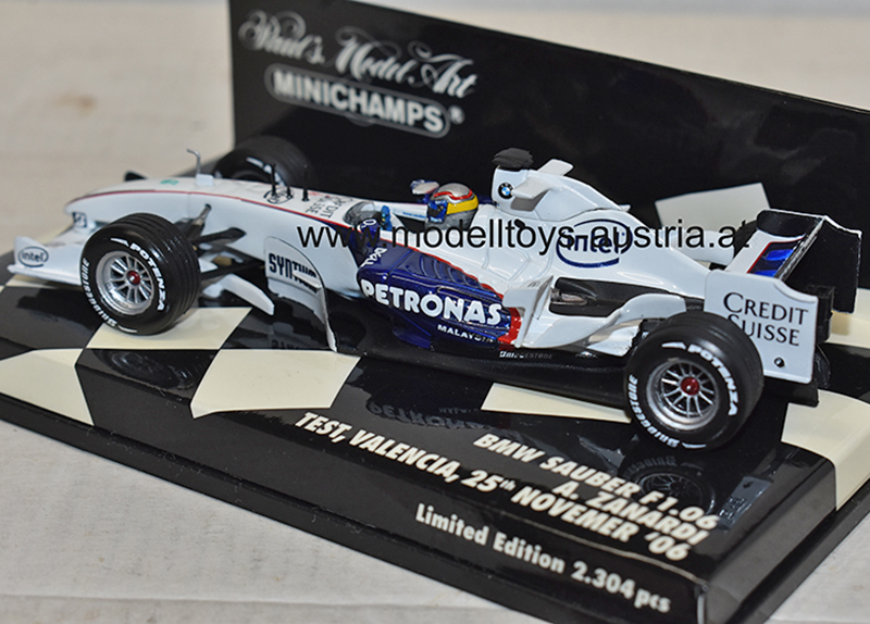 BMW Sauber F1 06 2006 TEST Valencia Alex ZANARDI 1:43