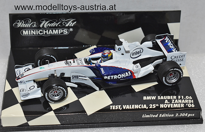 BMW Sauber F1 06 2006 TEST Valencia Alex ZANARDI 1:43