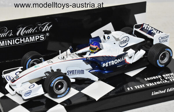 Sauber C24B BMW 2006 F1 TEST VALENCIA 25. Februar 2006 Jacques VILLENEUVE 1:43