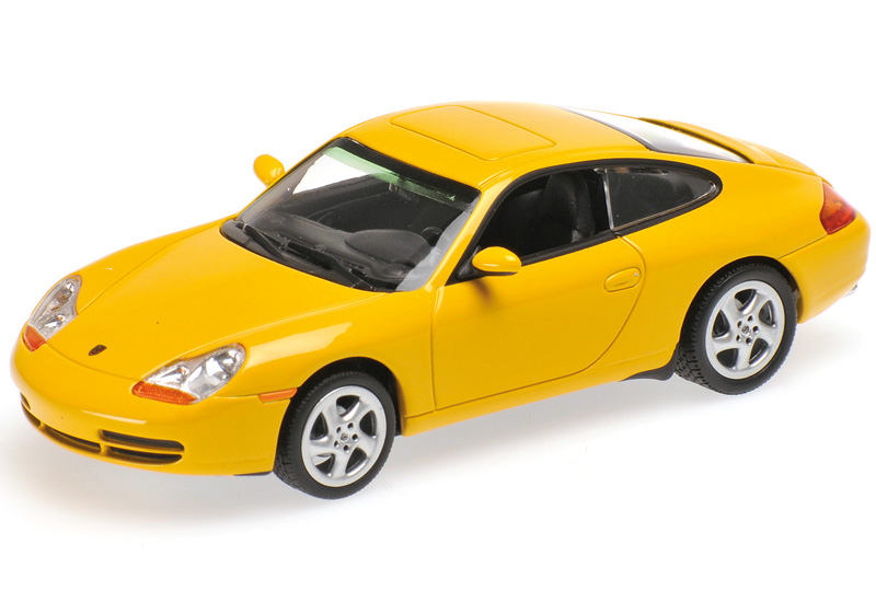 Porsche 911 996 Coupe 1998 gelb 1:43