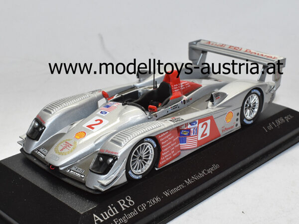 Audi R8 2006 Sieger New England GP McNISH / CAPELLO 1:43