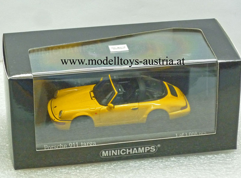 Porsche 911 964 Targa 1991 gelb 1:43