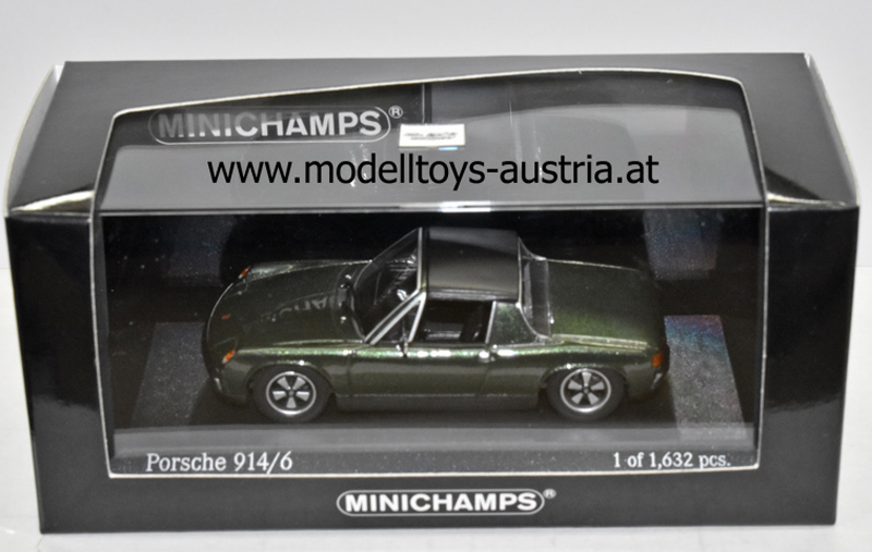 Porsche 914/6 Targa 1970 grün metallik 1:43 VW Porsche 914