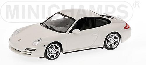 Porsche 911 997 Coupe Carrera 4S 2005 weiss 1:43