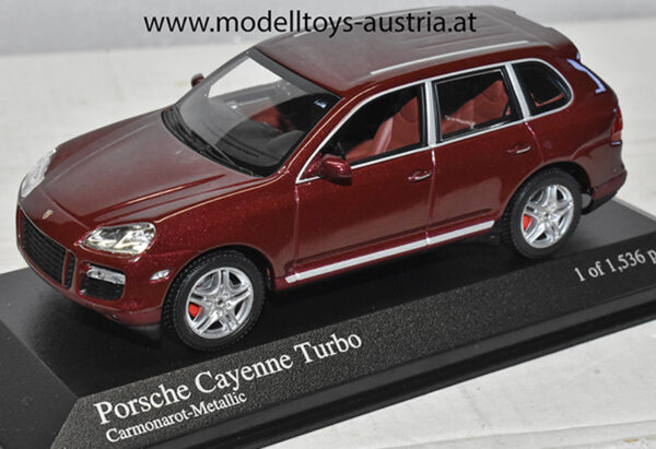 Porsche Cayenne Turbo 2007 rot metallik 1:43