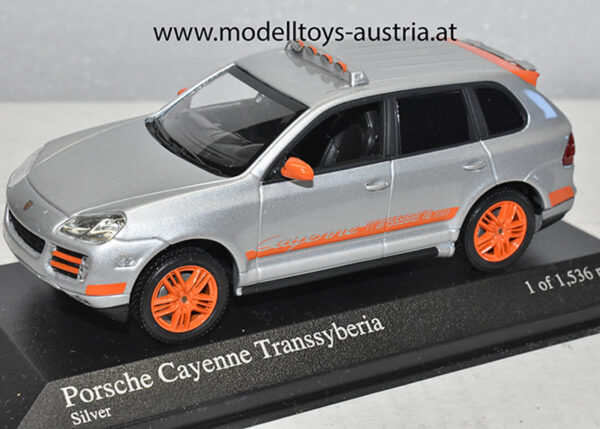 Porsche Cayenna 2007 TRANSSYBERIA silber 1:43