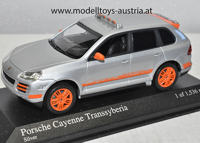 Porsche Cayenna 2007 TRANSSYBERIA silber 1:43