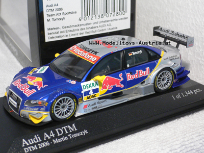 Audi A4 DTM 2006 TOMCZYK Red Bull 1:43