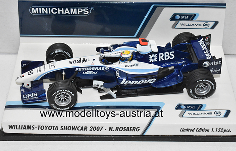 Williams FW28 Toyota 2007 SHOWCAR Nico ROSBERG 1:43