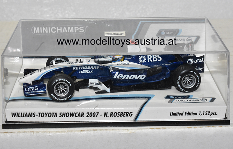 Williams FW28 Toyota 2007 SHOWCAR Nico ROSBERG 1:43