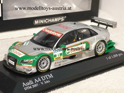 Audi A4 DTM 2007 Vanina ICKX 1:43