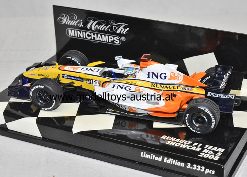 Renault R27 2008 SHOWCAR Fernando ALONSO 1:43
