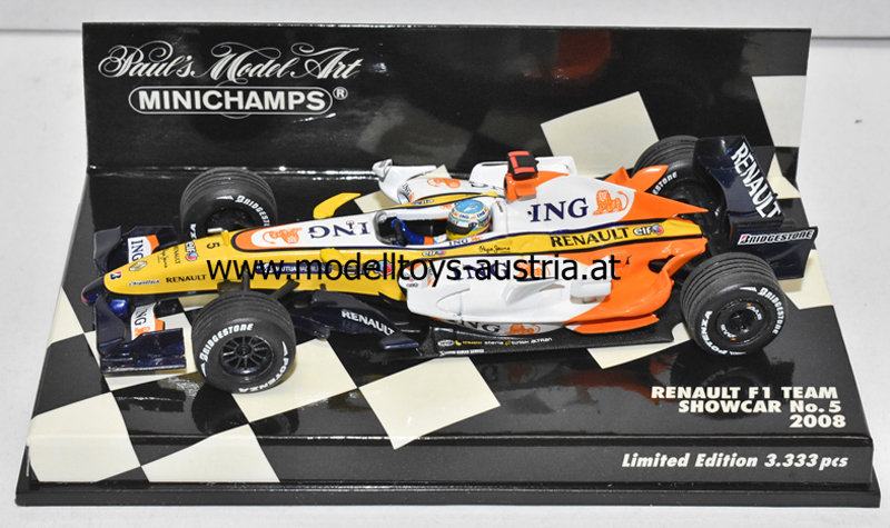 Renault R27 2008 SHOWCAR Fernando ALONSO 1:43