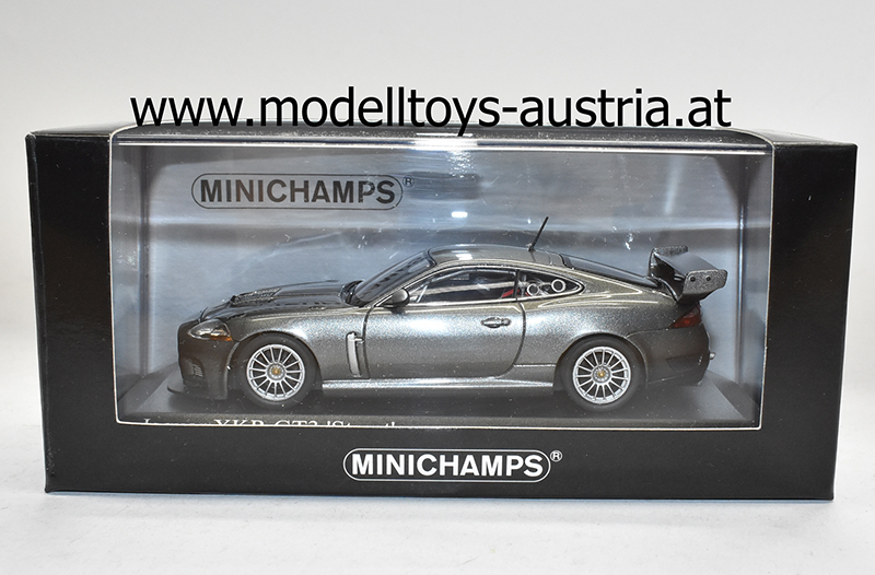 Jaguar XKR GT3 2008 Plain Body Straßenversion grau metallik 1:43