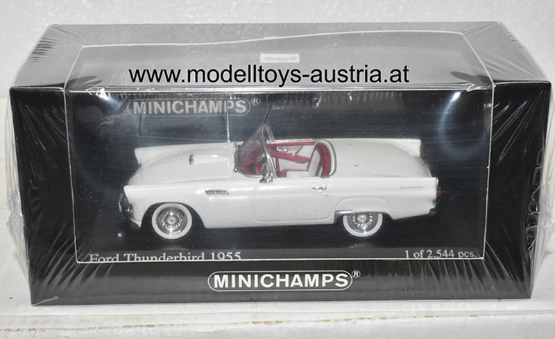 Ford Thunderbird Cabrio 1955 weiss 1:43