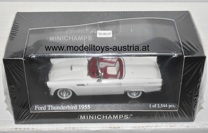 Ford Thunderbird Cabrio 1955 weiss 1:43
