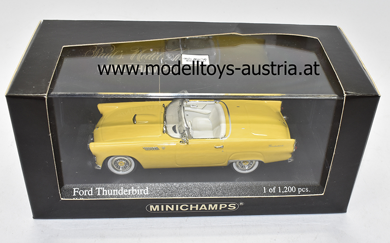 Ford Thunderbird Cabrio 1955 gelb 1:43